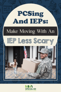 Military family preparing to relocate with a child in special education services hoping to make moving with an IEP less stressful.