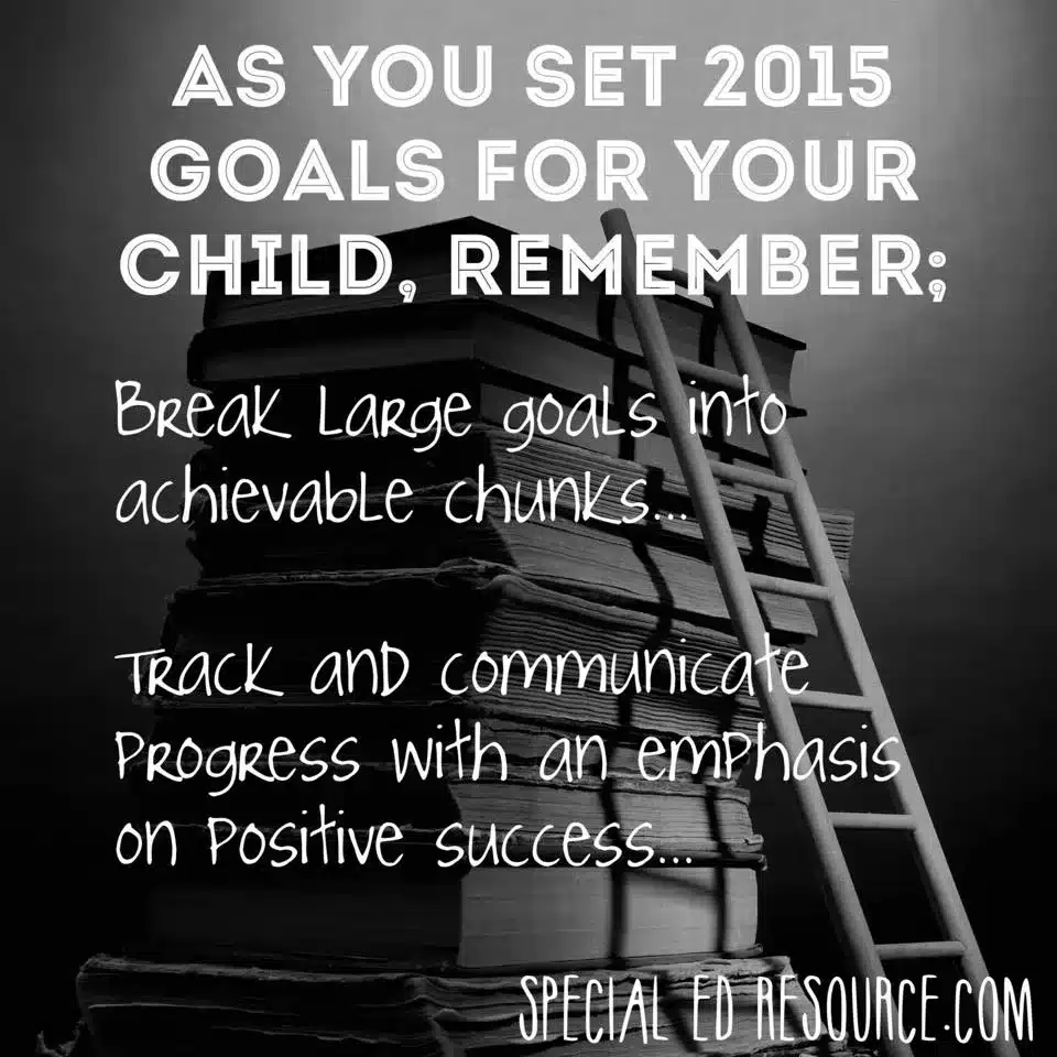 Keep Goals Simple For Children | Special Education Resource