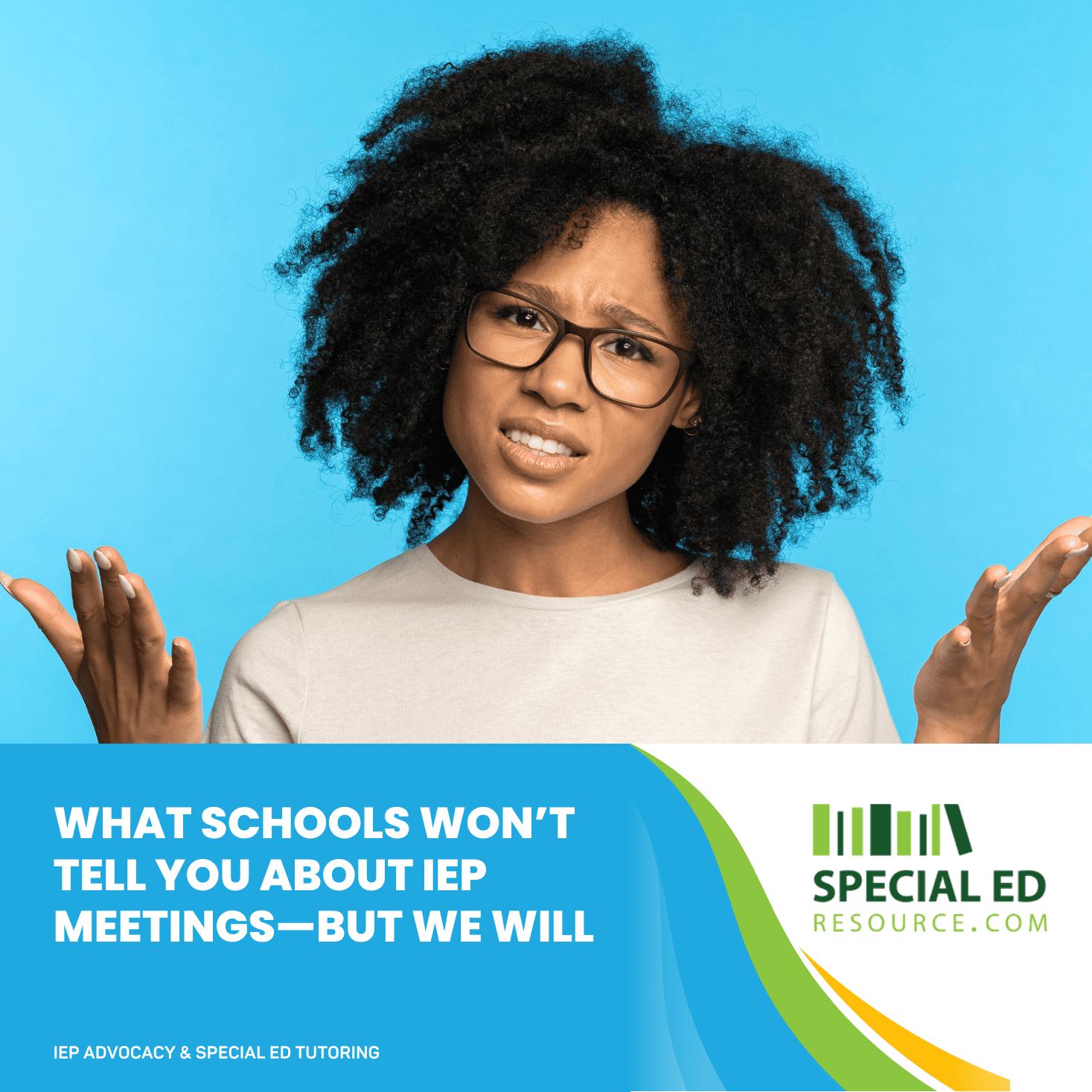 Parent receiving IEP meeting advice from an advocate