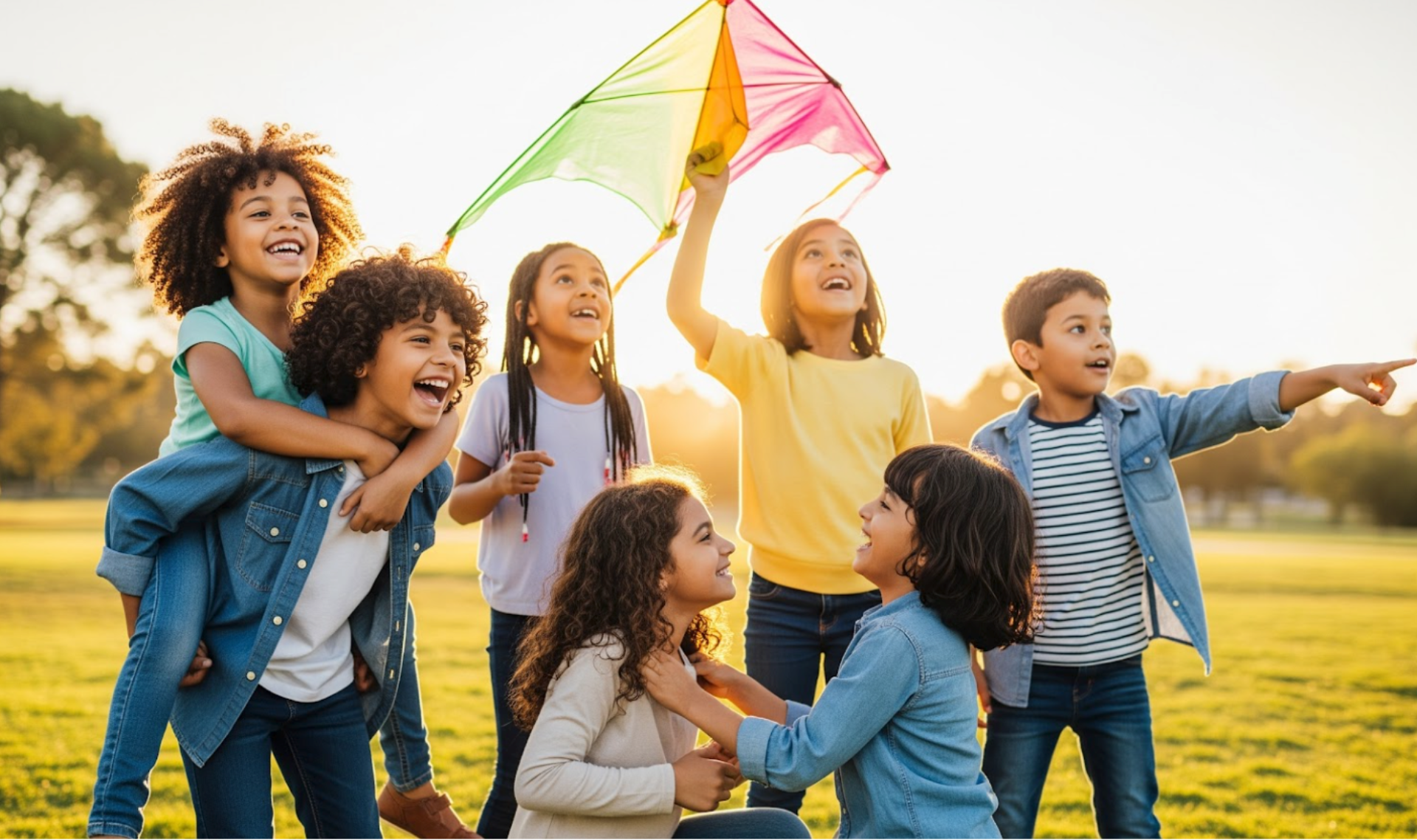 Inclusive classroom celebration with diverse students participating in a sensory-friendly activity