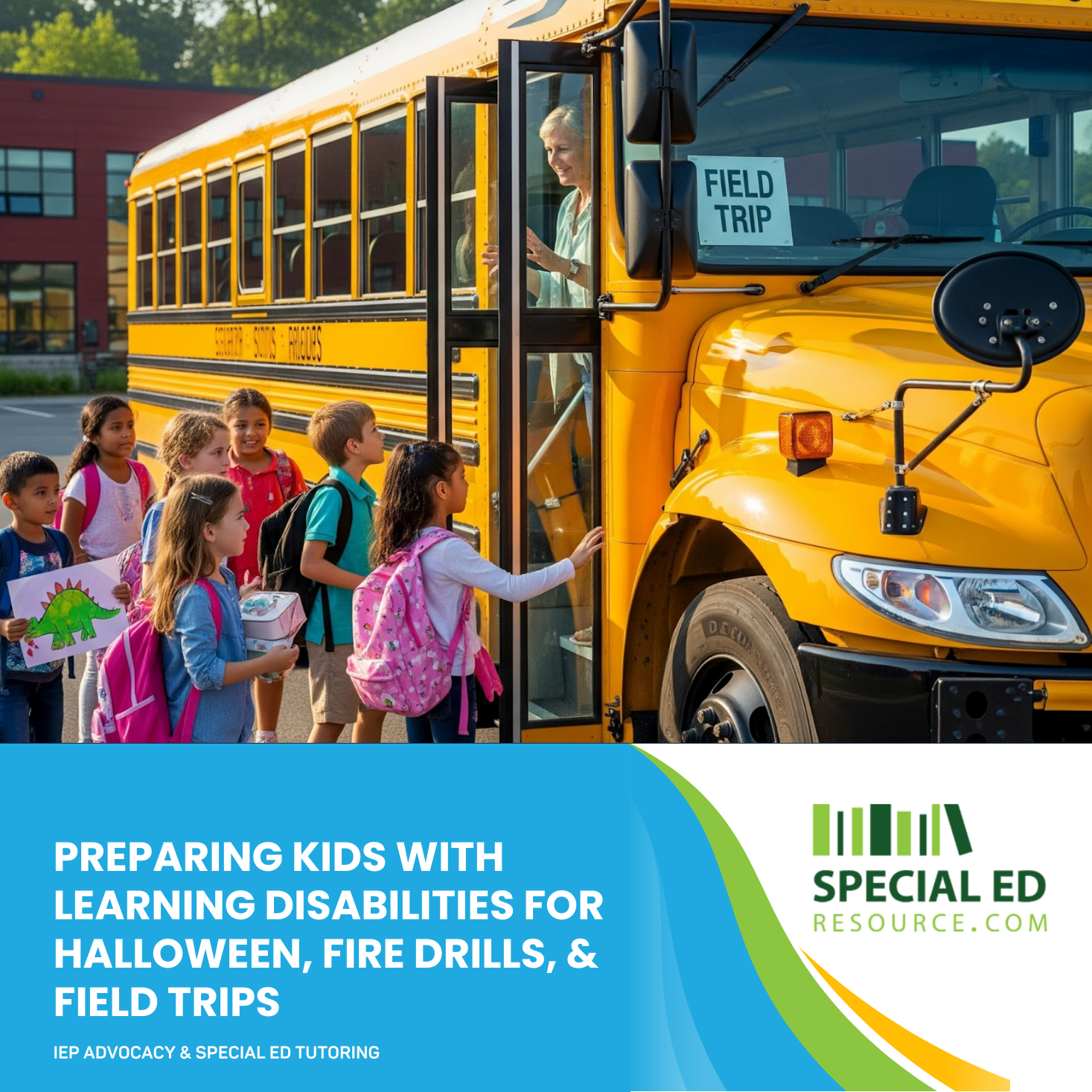 Social stories for autism and school anxiety during fall events