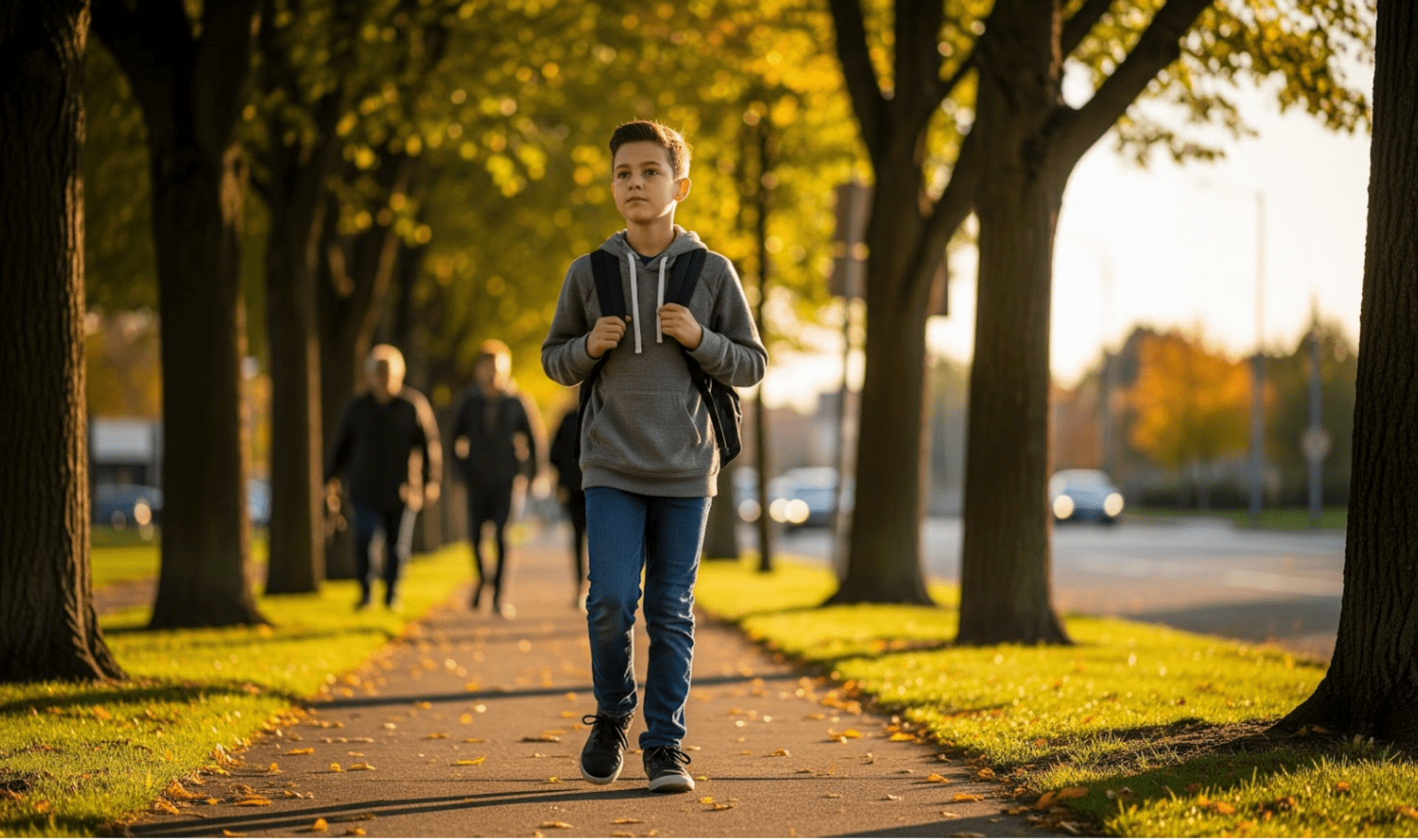 Special needs student experiencing school anxiety during fall classroom routines